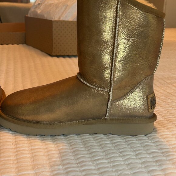 Australia Luxe Collective Shoes - Cosy Gold Leather Boot